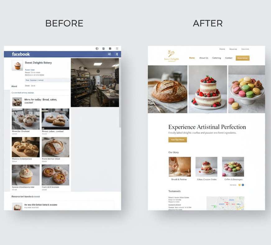 Facebook to Website Transformation